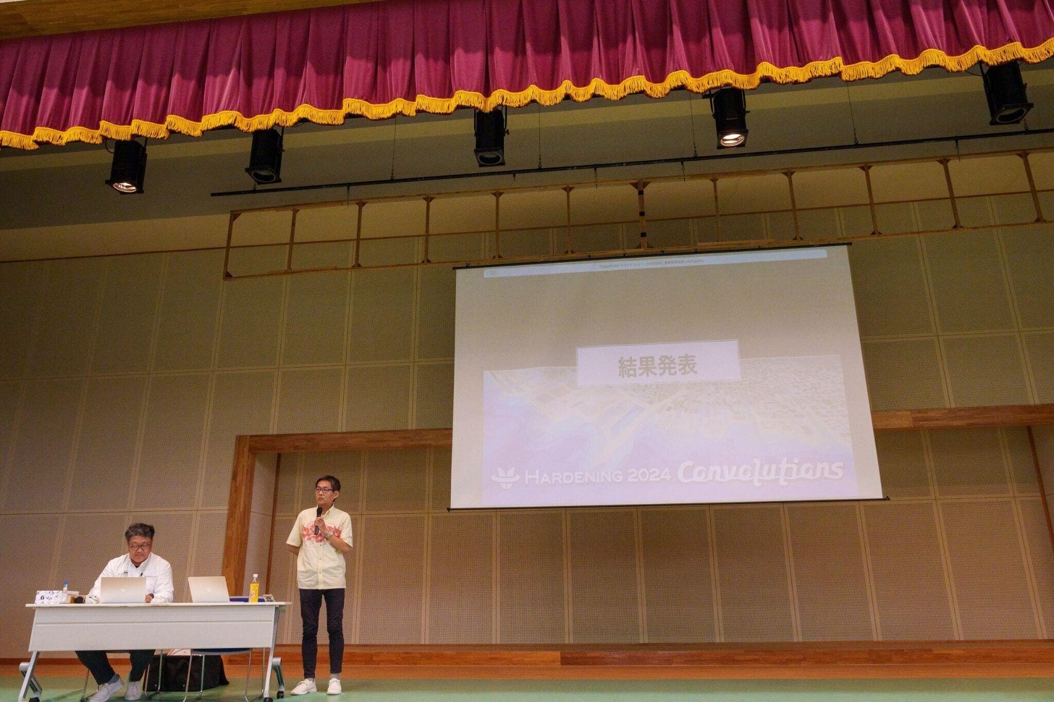 結果発表の様子